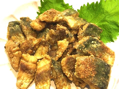 青魚をパクパク♪アジ(サバ)のカレー味竜田揚げ